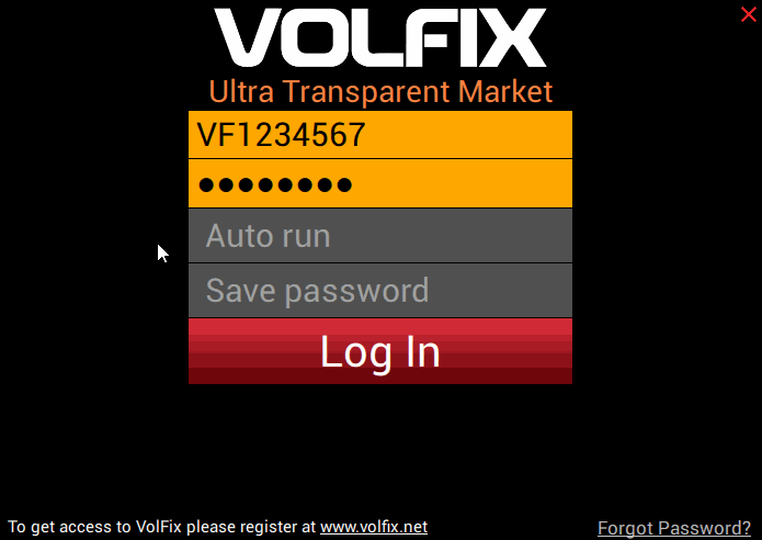 Save Password と Auto Run の設定