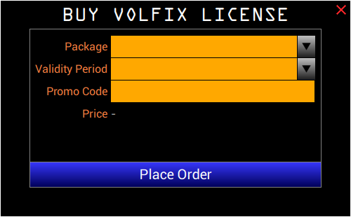 サブスクリプション注文ウィンドウ